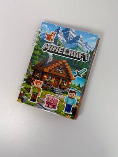 Книжка на липучках &laquo;Minecraft&raquo; А5 &mdash; 50+ деталей, 5 розворотів LN-0228 фото